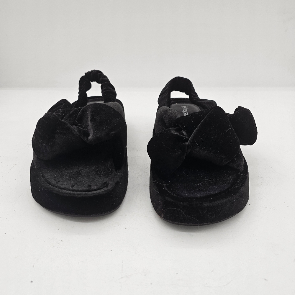 Jeffrey Campbell Sying Slingback Sandals Black Velvet Size 6 - Picture 6 of 12